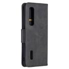 For OPPO Find X2 Pro Retro Lambskin Texture Pure Color Horizontal Flip PU Leather Case, with Holder & Card Slots & Wallet & Lanyard(Black) - 2