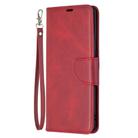 For OPPO Find X2 Pro Retro Lambskin Texture Pure Color Horizontal Flip PU Leather Case, with Holder & Card Slots & Wallet & Lanyard(Red) - 2