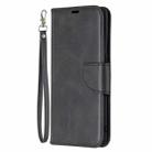 For OPPO Find X2 Neo Retro Lambskin Texture Pure Color Horizontal Flip PU Leather Case, with Holder & Card Slots & Wallet & Lanyard(Black) - 2