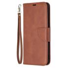 For OPPO Find X2 Neo Retro Lambskin Texture Pure Color Horizontal Flip PU Leather Case, with Holder & Card Slots & Wallet & Lanyard(Brown) - 2