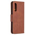 For OPPO Find X2 Neo Retro Lambskin Texture Pure Color Horizontal Flip PU Leather Case, with Holder & Card Slots & Wallet & Lanyard(Brown) - 3