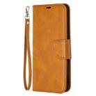 For OPPO Find X2 Neo Retro Lambskin Texture Pure Color Horizontal Flip PU Leather Case, with Holder & Card Slots & Wallet & Lanyard(Yellow) - 2