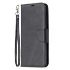 For Samsung Galaxy Note 20 Retro Lambskin Texture Pure Color Horizontal Flip PU Leather Case, with Holder & Card Slots & Wallet & Lanyard(Black) - 2