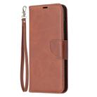 For Samsung Galaxy Note 20 Retro Lambskin Texture Pure Color Horizontal Flip PU Leather Case, with Holder & Card Slots & Wallet & Lanyard(Brown) - 2