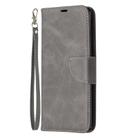 For Samsung Galaxy Note 20 Retro Lambskin Texture Pure Color Horizontal Flip PU Leather Case, with Holder & Card Slots & Wallet & Lanyard(Grey) - 2