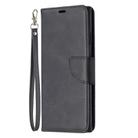 For Samsung Galaxy Note 20 Ultra Retro Lambskin Texture Pure Color Horizontal Flip PU Leather Case, with Holder & Card Slots & Wallet & Lanyard(Black) - 2