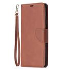 For Samsung Galaxy Note 20 Ultra Retro Lambskin Texture Pure Color Horizontal Flip PU Leather Case, with Holder & Card Slots & Wallet & Lanyard(Brown) - 2