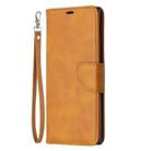 For Samsung Galaxy Note 20 Ultra Retro Lambskin Texture Pure Color Horizontal Flip PU Leather Case, with Holder & Card Slots & Wallet & Lanyard(Yellow) - 2