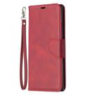 For Samsung Galaxy Note 20 Ultra Retro Lambskin Texture Pure Color Horizontal Flip PU Leather Case, with Holder & Card Slots & Wallet & Lanyard(Red) - 2