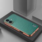 For iPhone 17 AZNS Electroplated Edge Carbon Fiber Texture Phone Case(Green) - 2