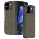 For Google Pixel 10 Pro Fold Ultra-thin Carbon Fiber Texture Printing Phone Case(Gold) - 1