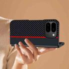For Google Pixel 10 Pro Fold Ultra-thin Carbon Fiber Texture Printing Phone Case(Black Blue) - 2
