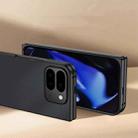 For Google Pixel 10 Pro Fold Ultra-thin Plain Skin Leather Phone Case(Black) - 3
