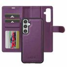 For Samsung Galaxy S24 5G LC.IMEEKE L2 Series Detachable Magsafe PU Phone Case with Lanyard(Purple) - 2