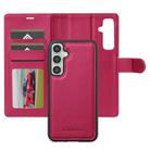 For Samsung Galaxy S24 5G LC.IMEEKE L2 Series Detachable Magsafe PU Phone Case with Lanyard(Red) - 2