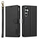 For Samsung Galaxy S24+ 5G LC.IMEEKE L2 Series Detachable Magsafe PU Phone Case with Lanyard(Black) - 1