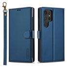 For Samsung Galaxy S24 Ultra 5G LC.IMEEKE L2 Series Detachable Magsafe PU Phone Case with Lanyard(Blue) - 1