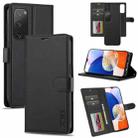 For Samsung Galaxy S20 FE 5G LC.IMEEKE L2 Series Detachable Magsafe PU Phone Case with Lanyard(Black) - 1