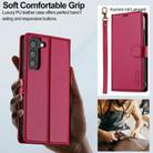 For Samsung Galaxy S25 5G LC.IMEEKE L2 Series Detachable Magsafe PU Phone Case with Lanyard(Red) - 3