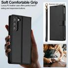 For Samsung Galaxy S25+ 5G LC.IMEEKE L2 Series Detachable Magsafe PU Phone Case with Lanyard(Black) - 3