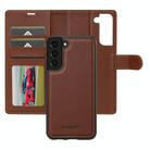 For Samsung Galaxy S25+ 5G LC.IMEEKE L2 Series Detachable Magsafe PU Phone Case with Lanyard(Brown) - 2