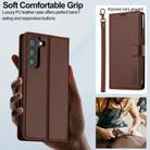 For Samsung Galaxy S25+ 5G LC.IMEEKE L2 Series Detachable Magsafe PU Phone Case with Lanyard(Brown) - 3