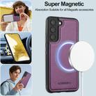For Samsung Galaxy S25+ 5G LC.IMEEKE L2 Series Detachable Magsafe PU Phone Case with Lanyard(Purple) - 3