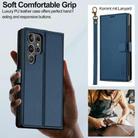 For Samsung Galaxy S25 Ultra 5G LC.IMEEKE L2 Series Detachable Magsafe PU Phone Case with Lanyard(Blue) - 3