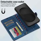 For Samsung Galaxy S25 Edge 5G LC.IMEEKE L2 Series Detachable Magsafe PU Phone Case with Lanyard(Blue) - 3