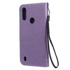 For Motorola Moto E6s (2020) Tree & Cat Embossed Pattern Horizontal Flip Leather Case with Holder & Card Slots & Wallet & Lanyard(Light Purple) - 3