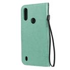 For Motorola Moto E6s (2020) Tree & Cat Embossed Pattern Horizontal Flip Leather Case with Holder & Card Slots & Wallet & Lanyard(Green) - 3