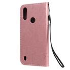 For Motorola Moto E6s (2020) Tree & Cat Embossed Pattern Horizontal Flip Leather Case with Holder & Card Slots & Wallet & Lanyard(Pink) - 3