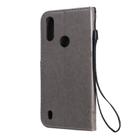 For Motorola Moto E6s (2020) Tree & Cat Embossed Pattern Horizontal Flip Leather Case with Holder & Card Slots & Wallet & Lanyard(Grey) - 3