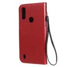 For Motorola Moto E6s (2020) Tree & Cat Embossed Pattern Horizontal Flip Leather Case with Holder & Card Slots & Wallet & Lanyard(Red) - 3