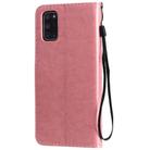 For Oppo A52 / A72 / A92 Tree & Cat Embossed Pattern Horizontal Flip Leather Case with Holder & Card Slots & Wallet & Lanyard(Pink) - 3