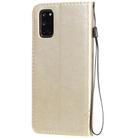 For Oppo A52 / A72 / A92 Tree & Cat Embossed Pattern Horizontal Flip Leather Case with Holder & Card Slots & Wallet & Lanyard(Gold) - 3