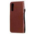 For Oppo Reno3 Pro 4G Tree & Cat Embossed Pattern Horizontal Flip Leather Case with Holder & Card Slots & Wallet & Lanyard(Coffee) - 3