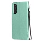 For Oppo Reno3 Pro 5G / Find X2 Neo Tree & Cat Embossed Pattern Horizontal Flip Leather Case with Holder & Card Slots & Wallet & Lanyard(Green) - 3