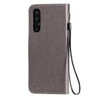 For Oppo Reno3 Pro 5G / Find X2 Neo Tree & Cat Embossed Pattern Horizontal Flip Leather Case with Holder & Card Slots & Wallet & Lanyard(Grey) - 3