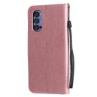 For Oppo Reno4 Pro 5G Tree & Cat Embossed Pattern Horizontal Flip Leather Case with Holder & Card Slots & Wallet & Lanyard(Pink) - 3