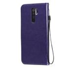 For Xiaomi Redmi 9 Tree & Cat Embossed Pattern Horizontal Flip Leather Case with Holder & Card Slots & Wallet & Lanyard(Purple) - 3