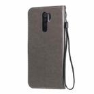 For Xiaomi Redmi 9 Tree & Cat Embossed Pattern Horizontal Flip Leather Case with Holder & Card Slots & Wallet & Lanyard(Grey) - 3