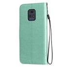 For Xiaomi Redmi 10X 5G / 10X Pro 5G Tree & Cat Embossed Pattern Horizontal Flip Leather Case with Holder & Card Slots & Wallet & Lanyard(Green) - 2