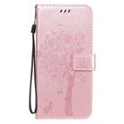For Xiaomi Redmi 10X 5G / 10X Pro 5G Tree & Cat Embossed Pattern Horizontal Flip Leather Case with Holder & Card Slots & Wallet & Lanyard(Rose Gold) - 2