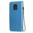 For Xiaomi Redmi 10X 5G / 10X Pro 5G Tree & Cat Embossed Pattern Horizontal Flip Leather Case with Holder & Card Slots & Wallet & Lanyard(Blue) - 3