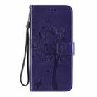 For Xiaomi Redmi 10X 5G / 10X Pro 5G Tree & Cat Embossed Pattern Horizontal Flip Leather Case with Holder & Card Slots & Wallet & Lanyard(Purple) - 2