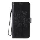 For Xiaomi Redmi 10X 5G / 10X Pro 5G Tree & Cat Embossed Pattern Horizontal Flip Leather Case with Holder & Card Slots & Wallet & Lanyard(Black) - 2