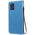 For Xiaomi Mi 10 Lite / Mi 10 Lite 5G Tree & Cat Embossed Pattern Horizontal Flip Leather Case with Holder & Card Slots & Wallet & Lanyard(Blue) - 3