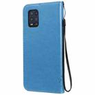 For Xiaomi Mi 10 Lite / Mi 10 Lite 5G Tree & Cat Embossed Pattern Horizontal Flip Leather Case with Holder & Card Slots & Wallet & Lanyard(Blue) - 3