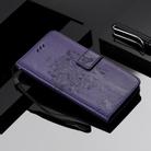 For Xiaomi Mi 10 Lite / Mi 10 Lite 5G Tree & Cat Embossed Pattern Horizontal Flip Leather Case with Holder & Card Slots & Wallet & Lanyard(Purple) - 1